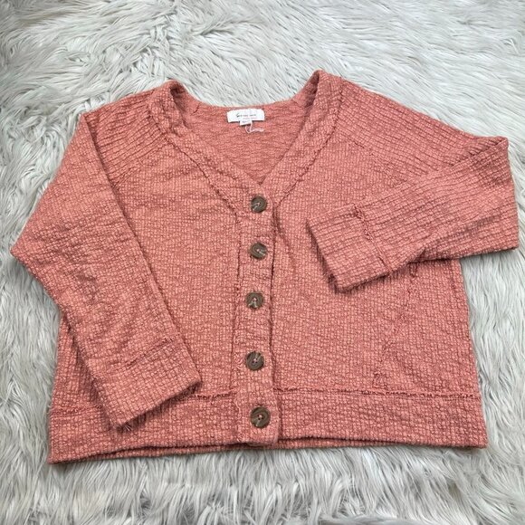 Two by Vince Camuto Boucle Texture Knit Button Front Cardigan - Picture 1 of 6